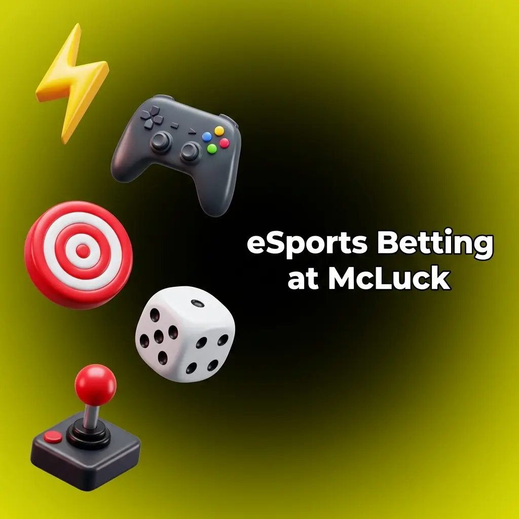 McLuck eSports betting section featuring competitive gaming markets for major tournaments and live league events